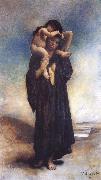 Leon Bonnat Peasant woman and her Child oil painting artist